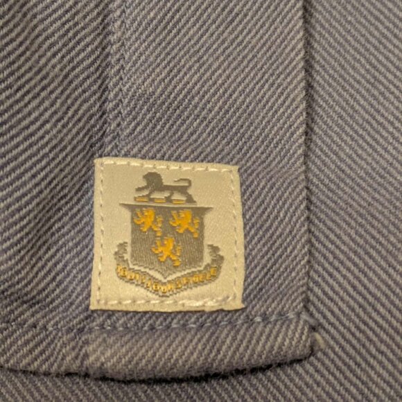 Robert Talbot  Shirt Mens Small Carmel Tailored French Blue Casual Button up Top - Picture 9 of 13